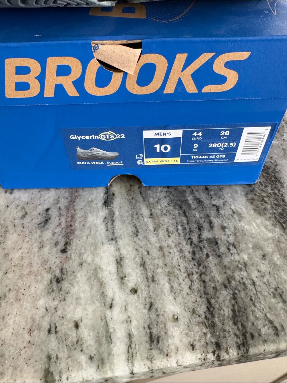 Brooks size 10 Extra wide 4E men’s Glycerin GTS22